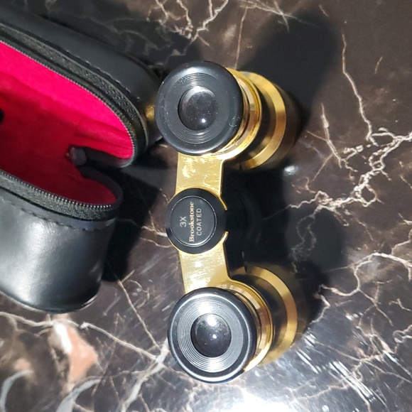 Brookstone 3x Coated  Binoculars + Case Made In Japan - Picture 3 of 6